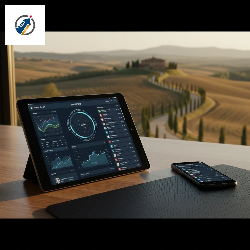 Interfaccia di scommesse sportive di BollettaVincente visualizzata su dispositivo portatile